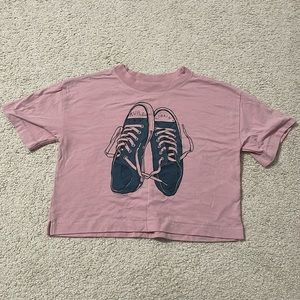 GAP Teens Pink ‘Kurt Cobain’ Crop Top T-shirt